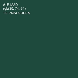 #1E4A3D - Te Papa Green Color Image